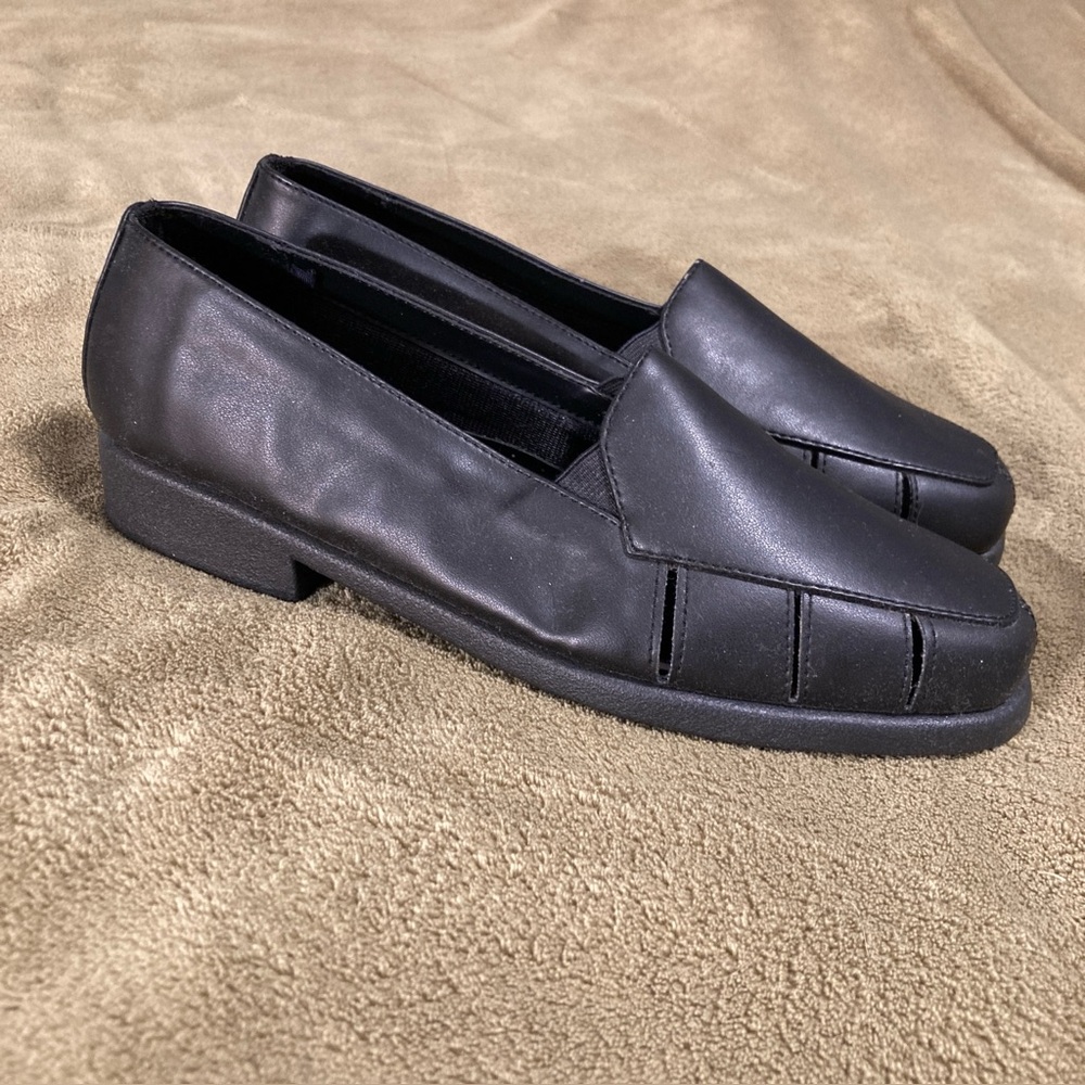 NIB Soft Kicks Comfort Vintage 80s 90s Flats Slip On Loafers Black Size 8.5W